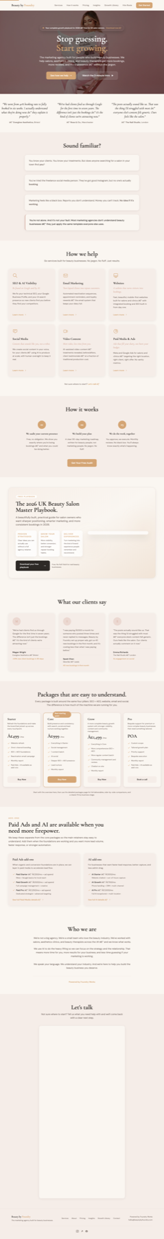 Foundry for Beauty template